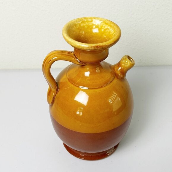 Ceramiche Nicola Fasano Pottery Vinegar Oil Pitcher Stoneware Grottaglie Italy - Picture 6 of 10